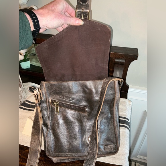 NWT Bed Stu Leather Venice Beach Crossbody Shoulder Bag Teak Lux MSRP $240 - Picture 9 of 14